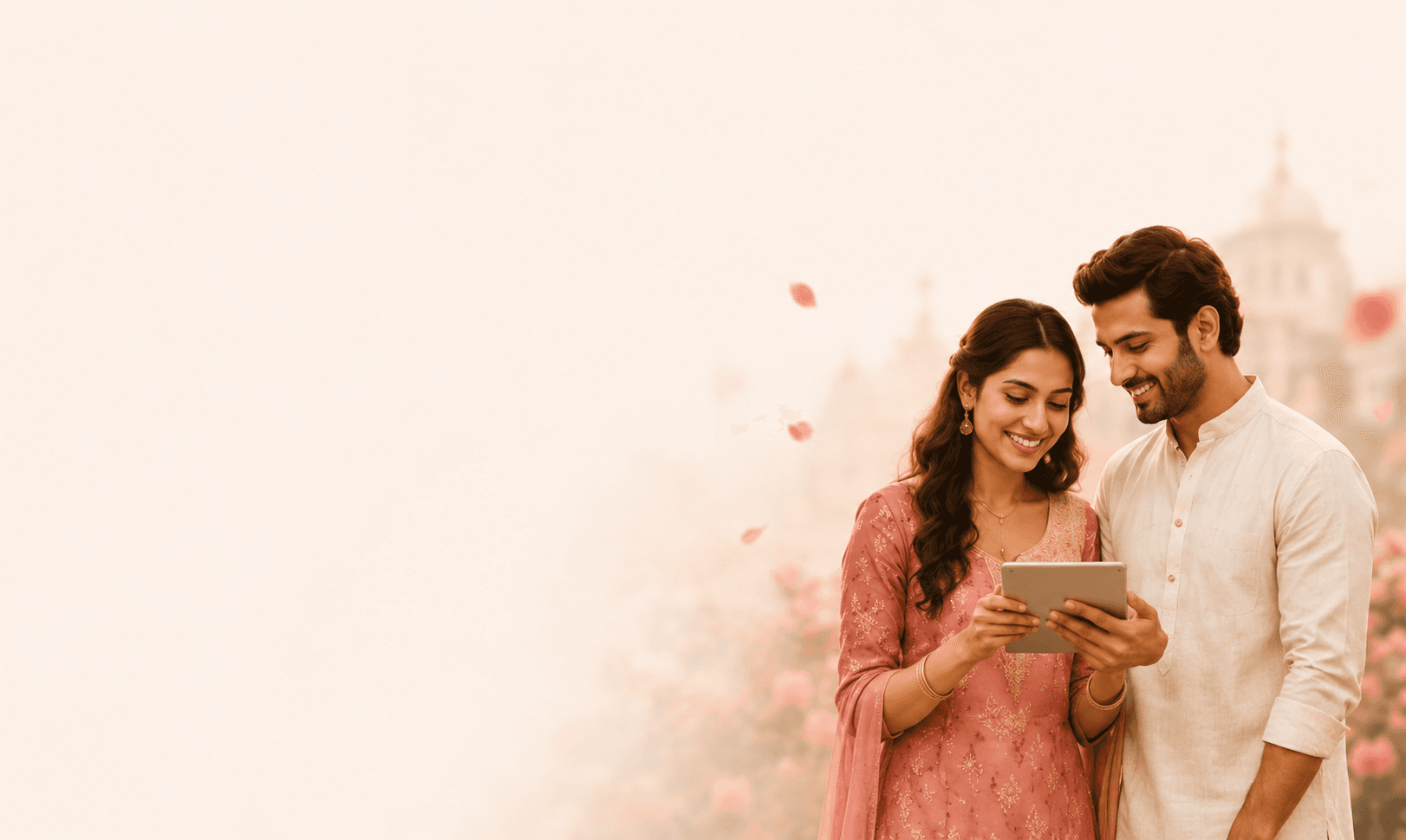 Couple connecting with VivaahAI support